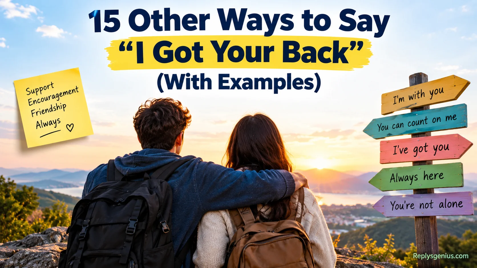 Other Ways to Say “I Got Your Back”